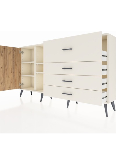 Arges Konsol 4 Raflı 4 Çekmeceli Tek Kapaklı 176x30x99 Aytaşı-çam/aytaşı Atlas Çam/aytası - Aytası Arges Konsol 4 Raflı 4 Çekmeceli Tek Kapaklı 176x30x99 Aytaşı-çam/aytaşı Atlas Çam/aytası - Aytası