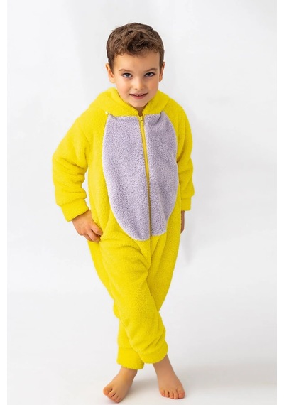 Bebesev Peluş Unisex Fermuarlı Kışlık Çocuk Uyku Tulumu - Çocuk Kostümü 001