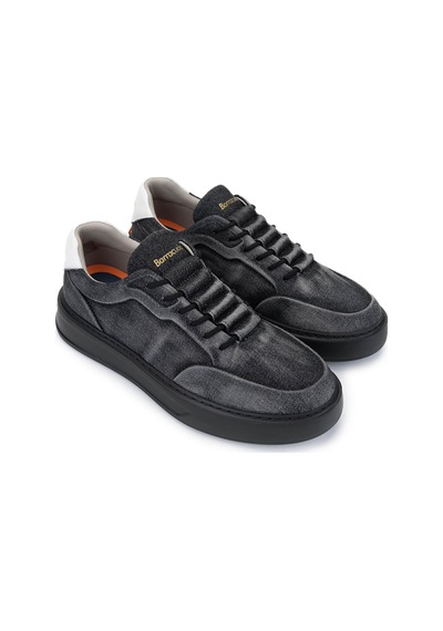Barracuda Erkek Hakiki Deri Siyah/beyaz Sneakers & Spor Ayakkabı 511 Bu3510a Erk Ayk Y24 Denım Nero/bıanco Siyah  -  Beyaz