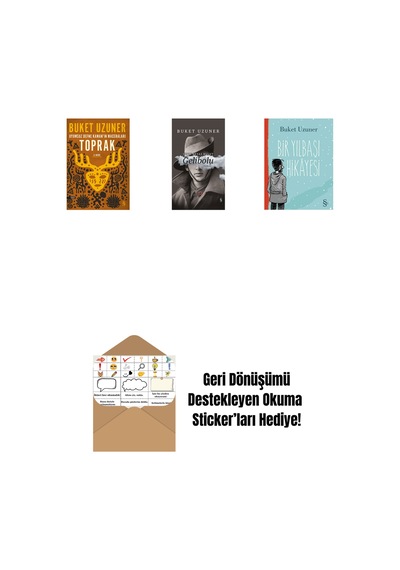 Uyumsuz Defne Kaman'ın Maceraları - Toprak + Gelibolu Ciltli + Bir Yılbaşı Hikâyesi + Okuma Sticker'ları