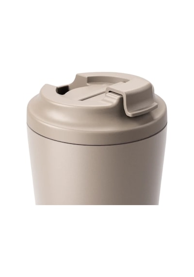Made By Fressko Piccolo Yalıtımlı Yeniden Kullanılabilir Kahve Bardağı, Sip, Haki, 118 Ml Bpa İçermez, Sıcak Ve Soğuk İçecekler İçin, Ölçü Çizgileri, Kafelere Uygun Tasarım, Krem