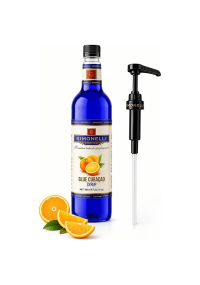 Simonelli Turunç Aromalı Kahve ve Kokteyl Şurubu 700 ML + Pompa