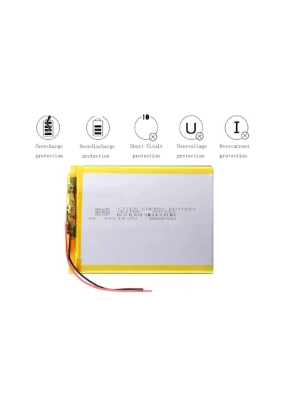 3.7v 5000mah Tablet Pc İcin Batarya - Pil 7cm X 10.5cm