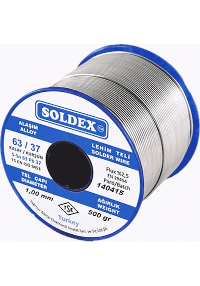 Soldex Lehim Teli 1mm 500gr Sn63 - Pb37 6337 631005