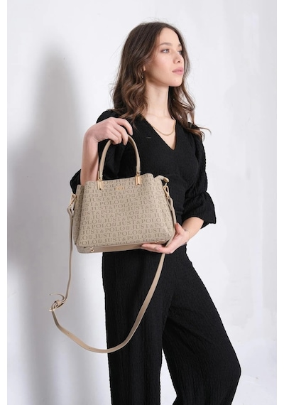 Just Polo Kadın Yeni Sezon El Ve Omuz Çantası Ebat 22x29 Cm VİZON