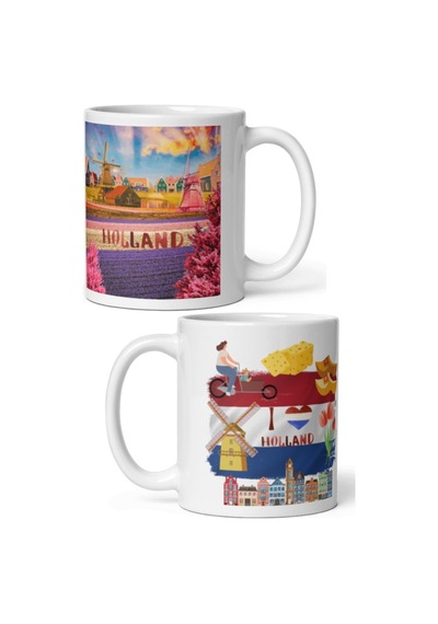 Hollanda Kupa Bardak 2 Adet Seyahat Hatıra Holland Mug