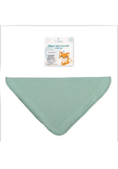 Novibaby 6’lı Bebek Ağız Mendili – Sunrise - Salya Mendili Ağız Silme Mendili 100% Pamuk 20x20cm Sarı - Yeşil