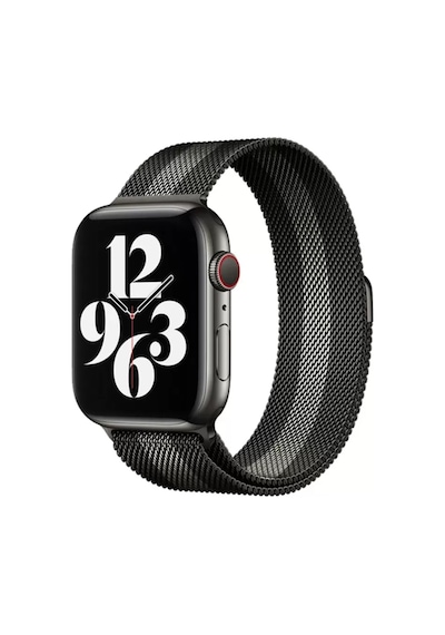 Newface Apple Watch 38mm Metal Mıknatıslı Kordon - Siyah-beyaz
