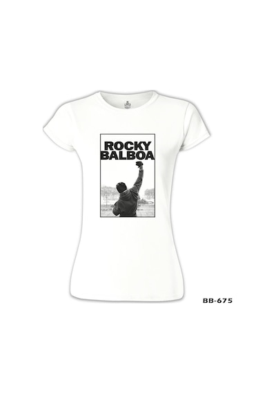 Rocky Balboa - Win Beyaz Kadın Tshirt 001