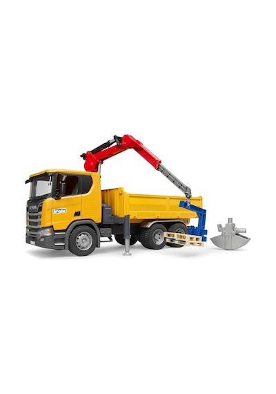 Scania Super 560r Vinçli Şantiye Kamyonu 1:16 Teleskopik Vinçli İş Makinesi