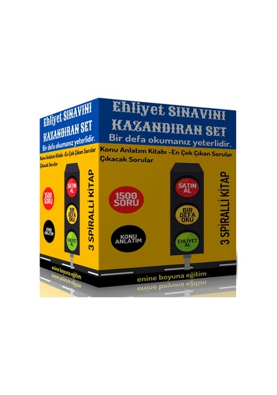 Ehliyet Sınavını Kazandıran Süper Eğitim Seti 3 Kitaplık Süper