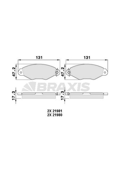 Braxis Aa0014 Ön Fren Balatası Kangoo 1.9D
