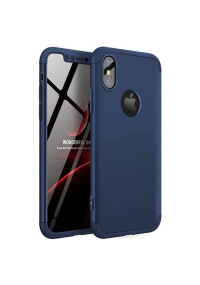 Apple Uyumlu iPhone X Xs Kılıf 3 Parçalı 360 Tam Korumalı Gkk Kapak