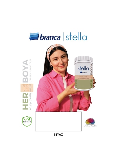 Stella Su Bazlı Saf Akrilik Yeni Nesil Dönüşüm Boyası 1 L Beyaz