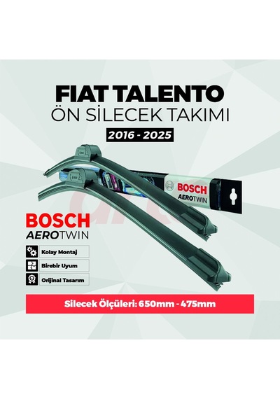 Fıat Talento Ön Silecek Aerotwin Araca Özel 2016-2024