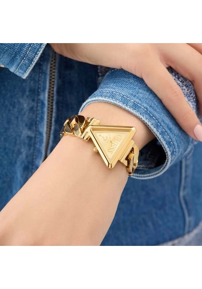 Guess Gugw0859l2 Altın Kaplama Üçgen Kadın Kol Saati Altın
