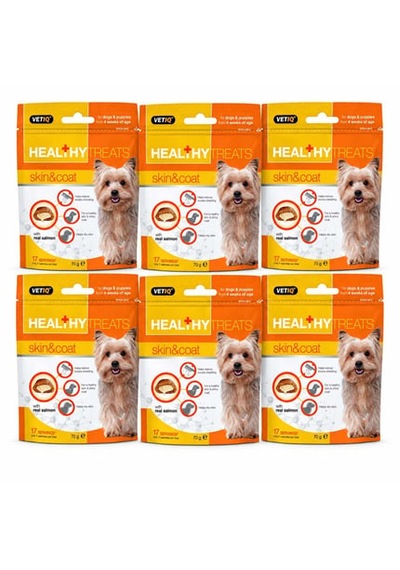 Vetıq Skin & Coat Deri Tüy Bakımı Köpek Ödülü 70 G 6 Adet
