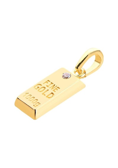 14 Ayar Altın Külçe Fine Gold Kolye Ucu 0,72 Gr-6644