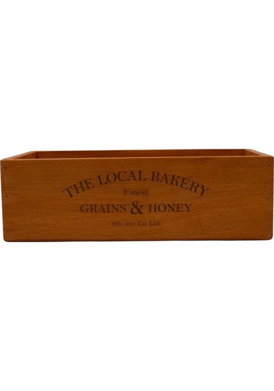 Ahşap Local Bakery Organizer 32x16cm, Yükseklik 9cm