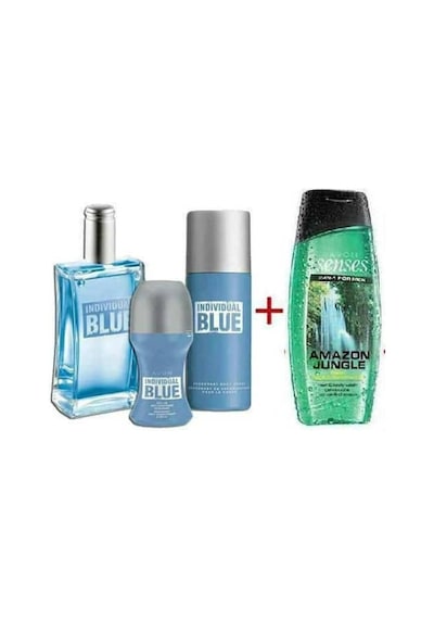 Avon İndividual Blue Erkek Parfüm EDT 100 ML 4'lü Set