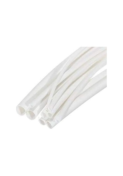 Beyaz Renkli Isı İle Daralan Makaron Woer - 30 Parça 3.2-4.8-6.4mm