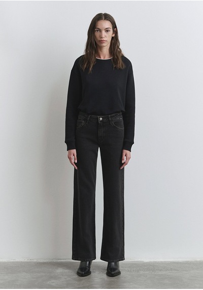 Mavi Ibıza Dark Smoke Denim siyah