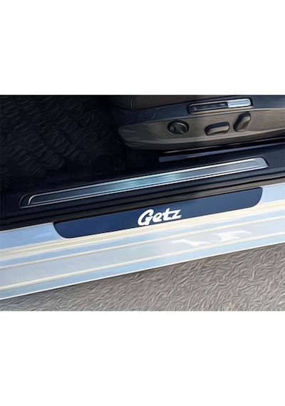 Getz Pleksi Kapı Eşiği Piano Black 4 Parça