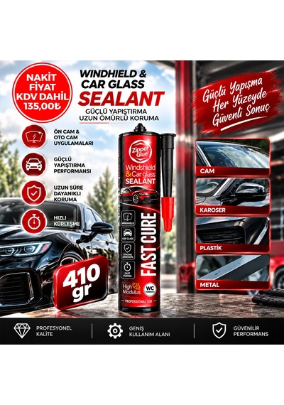 Araç Camı Ve Çok Amaçlı Siyah Yapıştırıcı Diğer