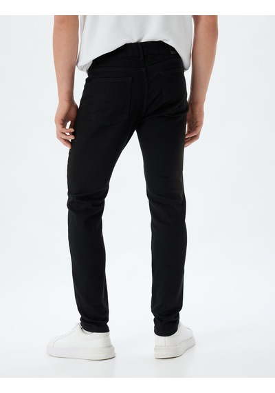 Koton Skinny Fit Kot Pantolon - Michael Jean Siyah 5wam40051ıd Siyah