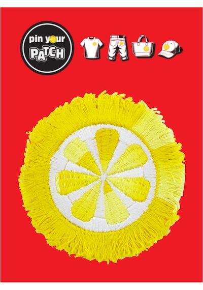 Pin Your Patch Ütü İle Yapışan Yama Patch 7062 Saçaklı Limon Çok Renkli