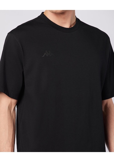 Kappa Logo Adam Erkek Siyah Oversize Tişört
