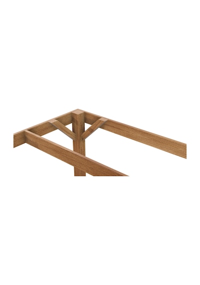 Ahşap Pergole Tente Çardak 250x250 Cm Kendin Kur Yerden Yükseklik 210 Cm Kahverengi