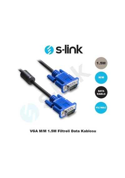 1.5M Vga To Vga 15Pm M Ekran Data Görüntü Kablosu