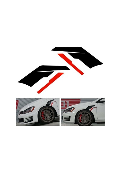 Volkswagen Apr Yan Çamurluk Sticker Seti