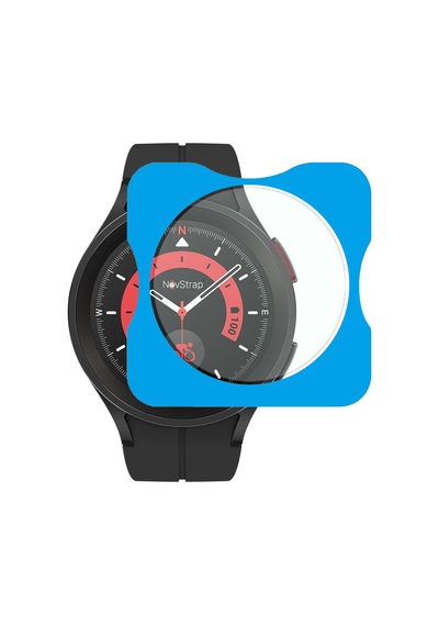 Novstrap Samsung Galaxy Watch 5 Pro 45mm İle Uyumlu Ekran Koruyucu 9h Temperli Cam Uygulama Aparatlı