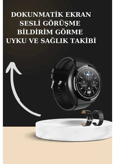 Mey İthalat Tws Bluetooth Kulaklık Ve Akıllı Saat Uyku Takibi Nabız Ölçer Uzun Pil Ömrü