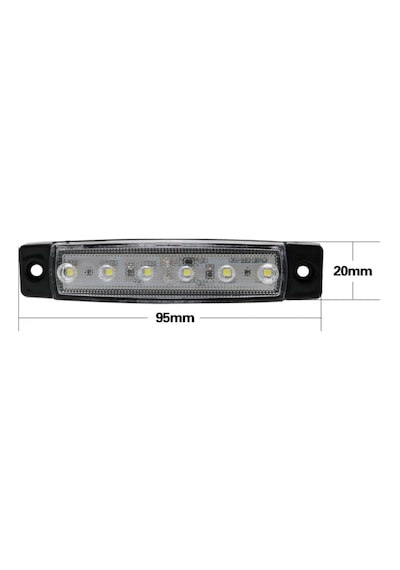 4 Adet Parmak Led Lamba 6'Lı 12 Volt Beyaz