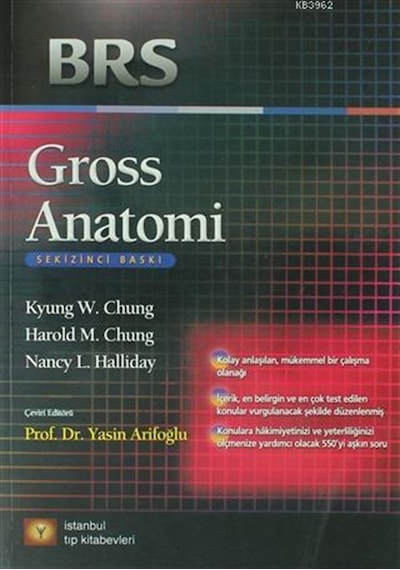 BRS Gross Anatomi - Kyung Wha Chung - İstanbul Tıp Kitabevi