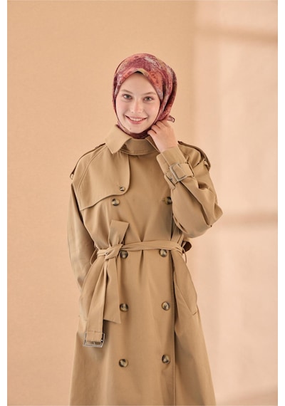 Silk Home Soft Eşarp 73095-01 Bordo, Yeşil, Turuncu, Vizon