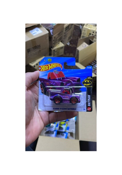 Classic Tv Series Batmobile Mor Batman Metal Oyuncak Araba Çok Renkli
