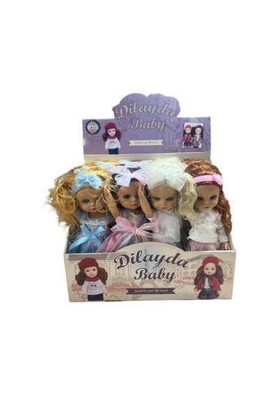 İngilizce Şarkılı Fonksiyonlu Kız Bebek - 36 Cm Yumuşak Et Bebek Dokulu Vinil