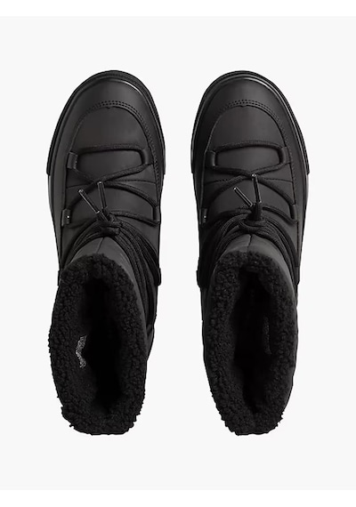 Calvin Klein Vulc Flatform Bold Snow Kadın Kar Botu Yw0yw00820 091 Sıyah
