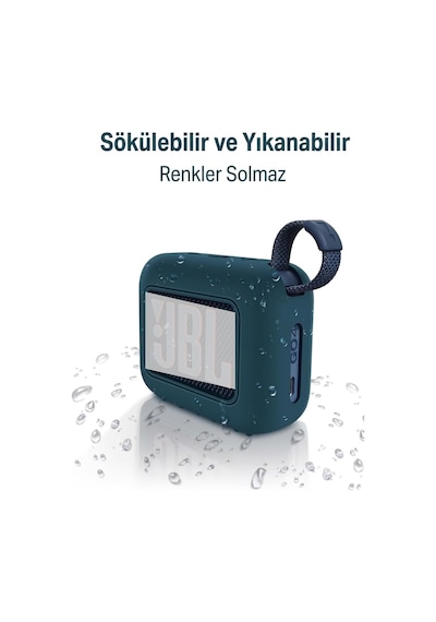 Lexroo Jbl Go 4 Uyumlu Koruyucu Silikon Kılıf Çok Renkli