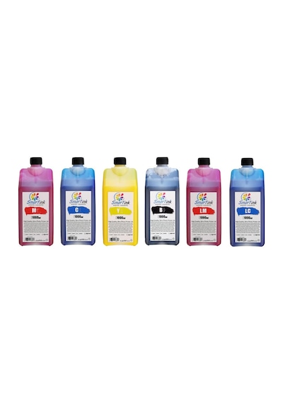 Smartink HP Uyumlu 1000 ML 6 Renk Set Mürekkep