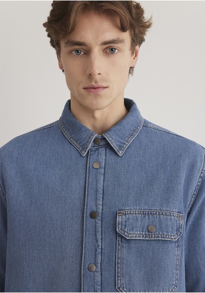 Mavi Jeremy Mid Blue Sherpa Classic Denim Çok Renkli