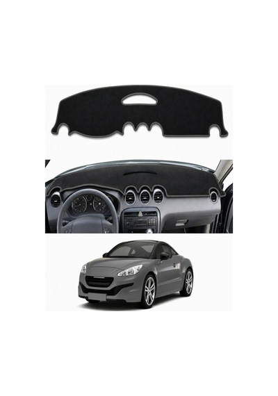 Peugeot - Rcz 2010-2015 Uyumlu Torpido Koruma Kılıfı - Gri Şeritli
