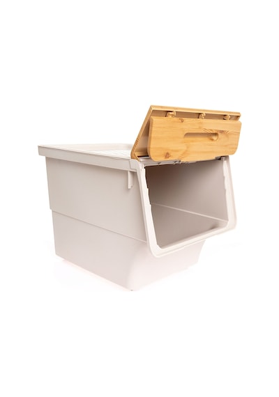 Bambu Çok Amaçlı Tekerlekli Organizer 33 Lt Tek Modül 4 Adet