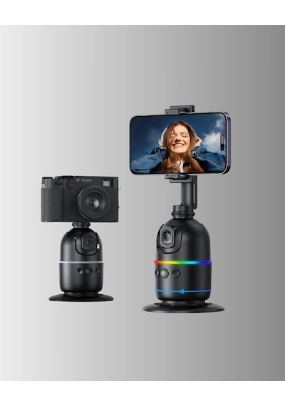 Ceylan Adam Yüz Takipli 360 Akıllı Gimbal Telefon Ve Aksiyon Kamera Uyumlu