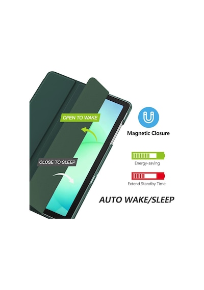 Samsung Uyumlu Galaxy Tab A11 Plus 11inç X230 Kılıf Pu Deri Smart Standlı Case Uyku Modlu X235 X236f
