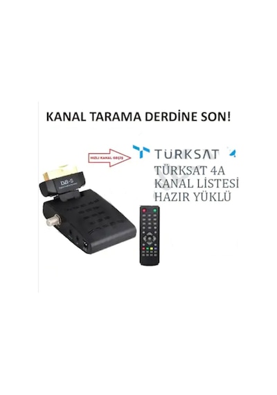 Mini Scart Böcek Göz Uydu Alıcısı Cihazı Reciever